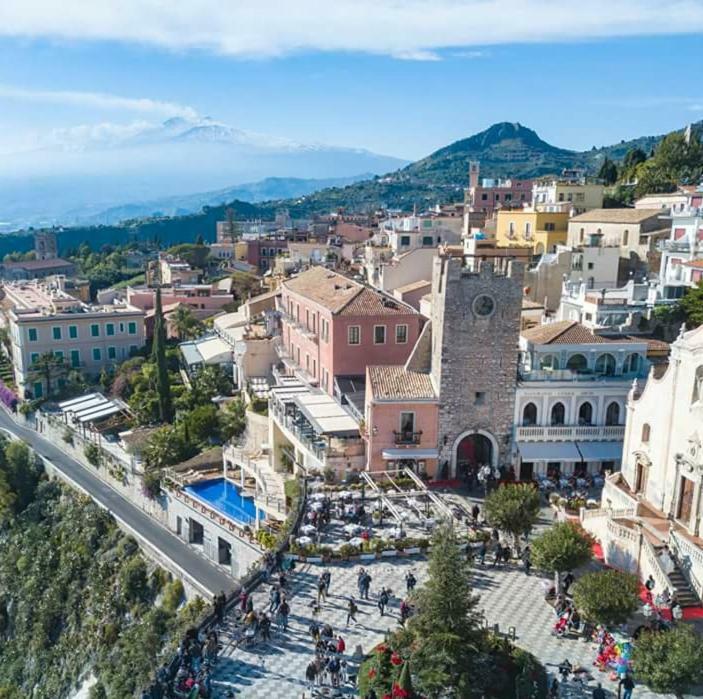 Taormina Castle And Sea View Apartamento Exterior foto